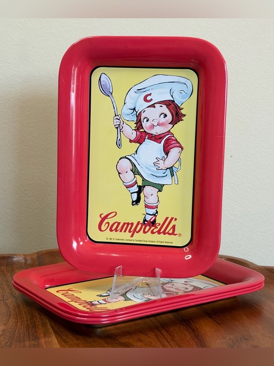 Other - Vintage Campbell’s Soup Tip Trays - Set of Four